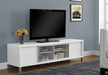 Monarch Specialties I2537 | TV Stand - 70" - White-Sonxplus St-Georges