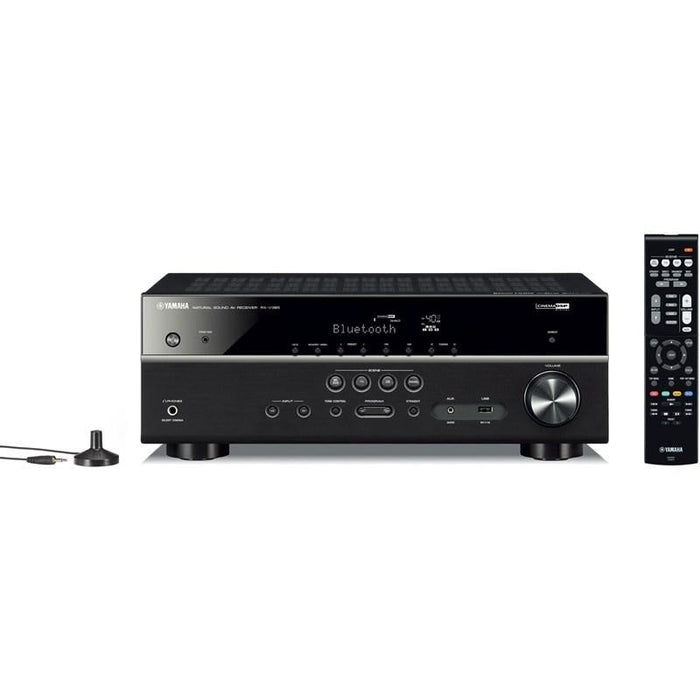 Yamaha RXV385B | 5.1 Channel Home Theater AV Receiver - Bluetooth - 4K - 70W - HDMI - YPAO - Black-Sonxplus St-Georges