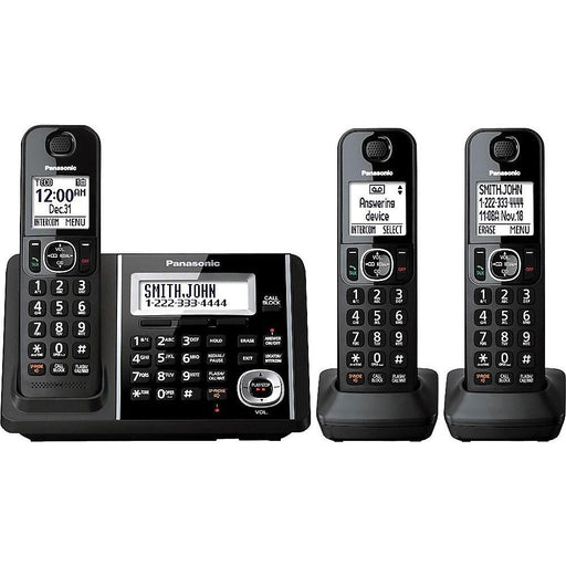 Panasonic KX-TGF343B | Cordless phone - 3 handsets - Answering machine - Black-Sonxplus St-Georges