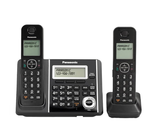 Panasonic KX-TGF342B | Cordless phone - 2 handsets - Answering machine - Black-Sonxplus St-Georges