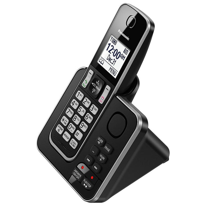 Panasonic KX-TGD392B | Cordless phone - 2 handsets - Answering machine - Black-Sonxplus St-Georges