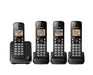 Panasonic KX-TGC384B | Cordless phone - 4 handsets - Black-Sonxplus St-Georges