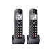 Panasonic KXTGF872B | Combo cordless phone - 1 fixed handset and 2 cordless handsets - Answering machine - Black-Sonxplus St-Georges