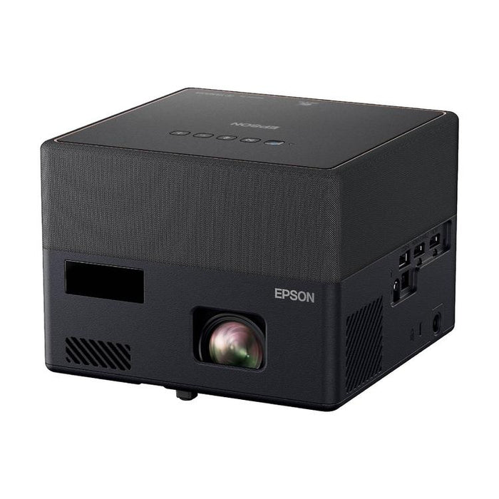 Epson EpiqVision Mini EF12 | Portable Laser Projector - Wi-fi - 3LCD - 150-inch screen - 16:9 - 4K - HDR FHD - Audiophile sound - Android TV - Black-Sonxplus St-Georges