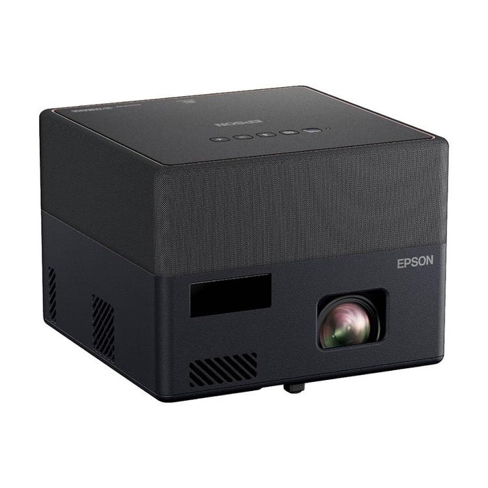 Epson EpiqVision Mini EF12 | Portable Laser Projector - Wi-fi - 3LCD - 150-inch screen - 16:9 - 4K - HDR FHD - Audiophile sound - Android TV - Black-Sonxplus St-Georges